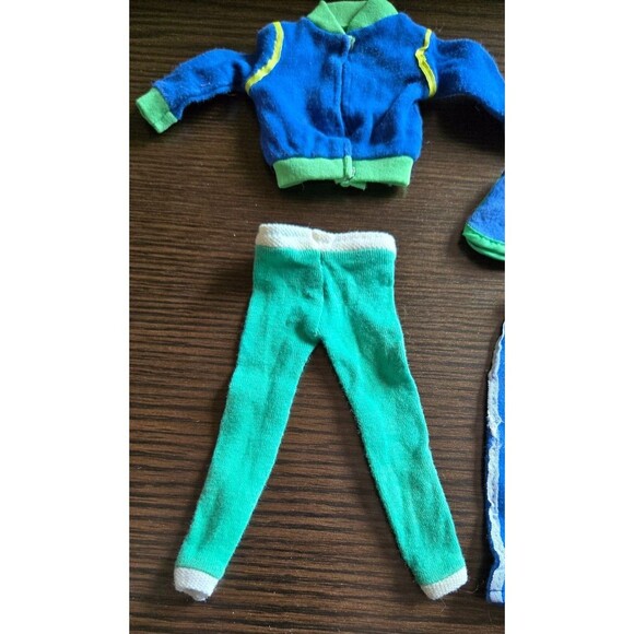 Vintage 1980s Barbie Ken? Clone Mod? Fashion Doll Clothes 4pc Lot Sweats Workout - Picture 6 of 16